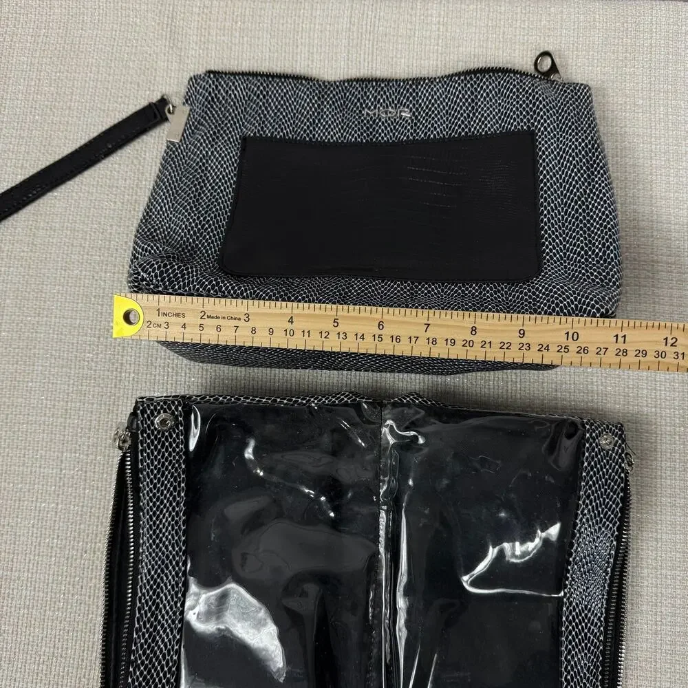 MOR Travel‎ Bags Cosmetics Travel Lot of 2 Black Gray